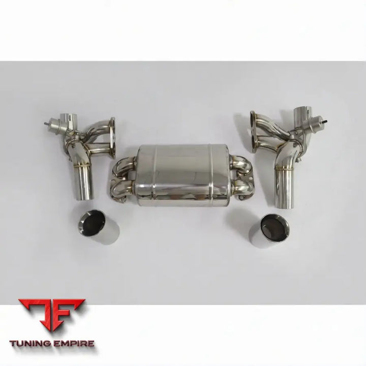 FERRARI F430 STAINLESS STEEL CATBACK RAZOR EXHAUST WITH MUFFLER VALVE