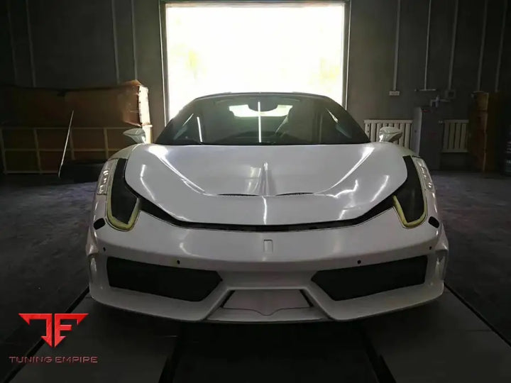 Ferrari F458 Dms Style Front Bumper And Hood For Italia Spider 2010-2014