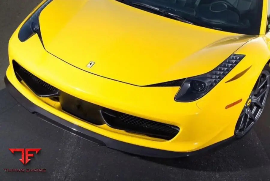 FERRARI F458 FOR V STYLE CARBON FIBER AERO BODY KIT – FRONT LIP SIDE SKIRTS & REAR SPOILER(2010–2015)