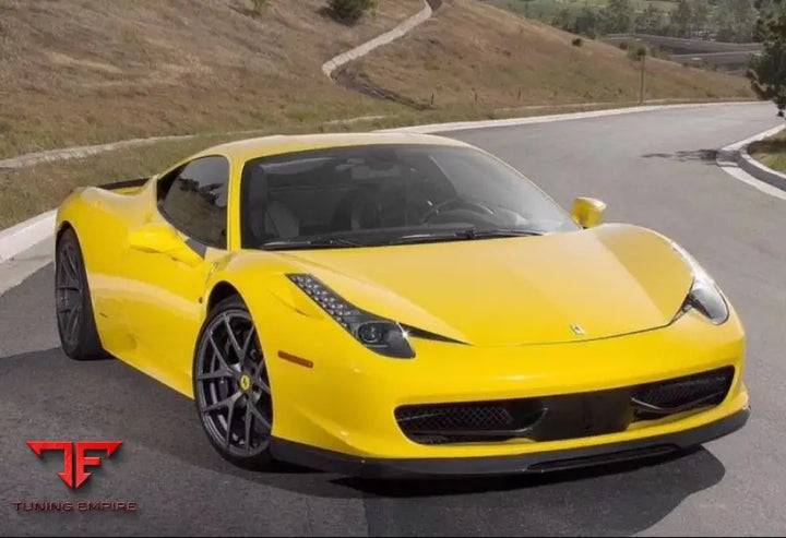 FERRARI F458 FOR V STYLE CARBON FIBER AERO BODY KIT – FRONT LIP SIDE SKIRTS & REAR SPOILER(2010–2015)