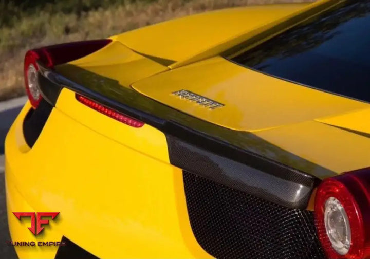 FERRARI F458 FOR V STYLE CARBON FIBER AERO BODY KIT – FRONT LIP SIDE SKIRTS & REAR SPOILER(2010–2015)