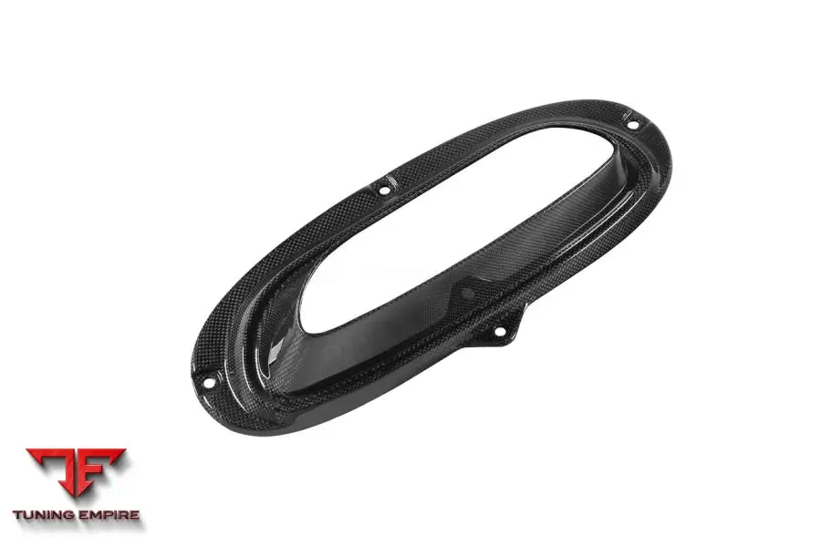 FERRARI F8 OEM STYLE DRY CARBON FIBER HOOD VENTS BSD