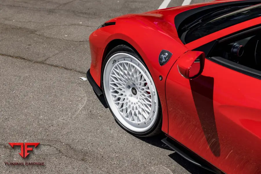 FERRARI F8 FORGED WHEELS AND EXHAUST SYSTEM