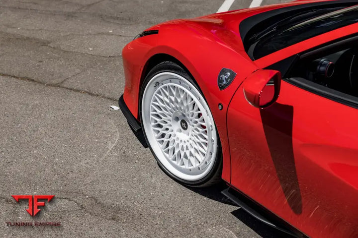 FERRARI F8 FORGED WHEELS AND EXHAUST SYSTEM