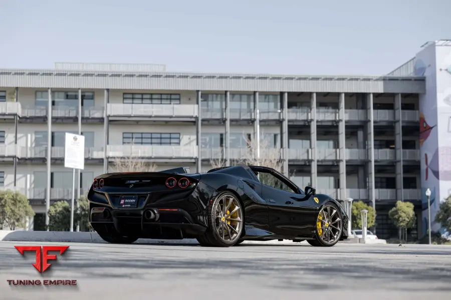FERRARI F8 FORGED WHEELS AND EXHAUST SYSTEM