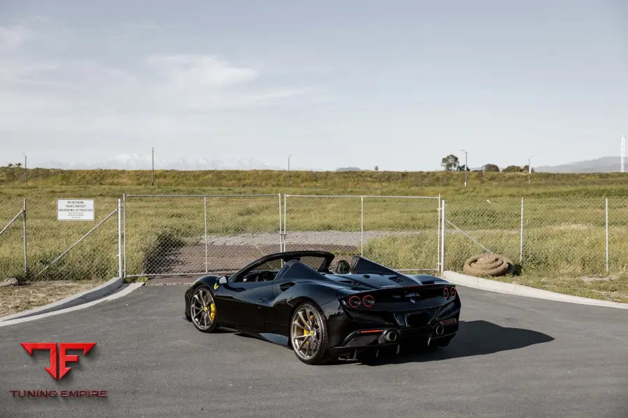 FERRARI F8 FORGED WHEELS AND EXHAUST SYSTEM
