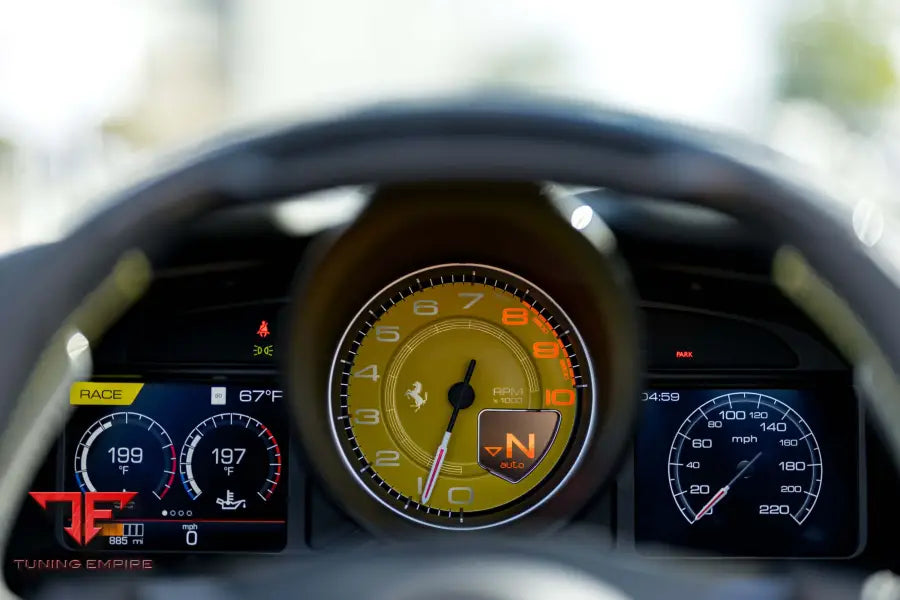 FERRARI F8 FORGED WHEELS AND EXHAUST SYSTEM