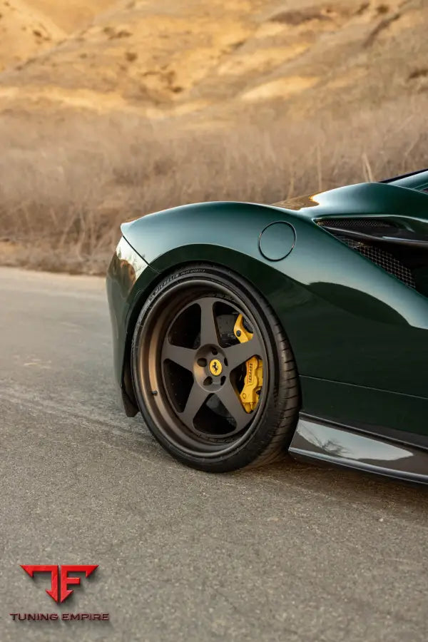 FERRARI F8 FORGED WHEELS AND EXHAUST SYSTEM