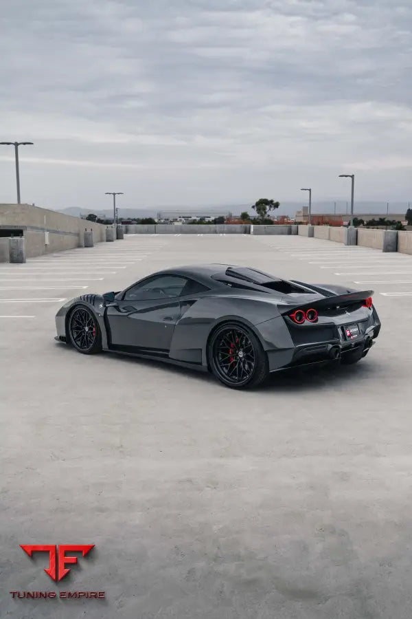 FERRARI F8 FORGED WHEELS AND EXHAUST SYSTEM