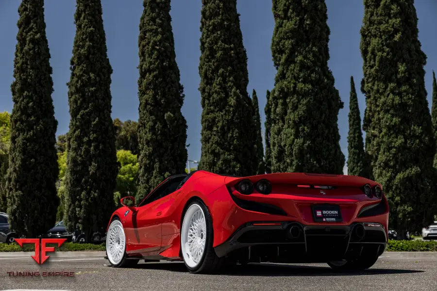 FERRARI F8 FORGED WHEELS AND EXHAUST SYSTEM