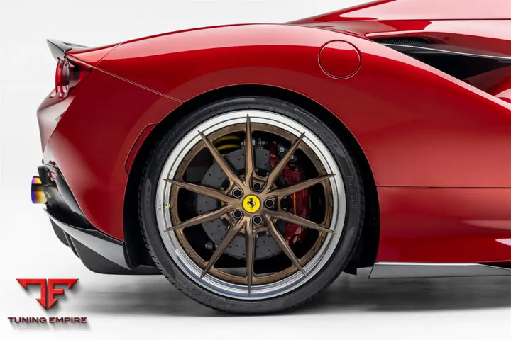 FERRARI F8 FORGED WHEELS AND EXHAUST SYSTEM