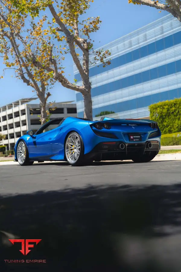 FERRARI F8 FORGED WHEELS AND EXHAUST SYSTEM