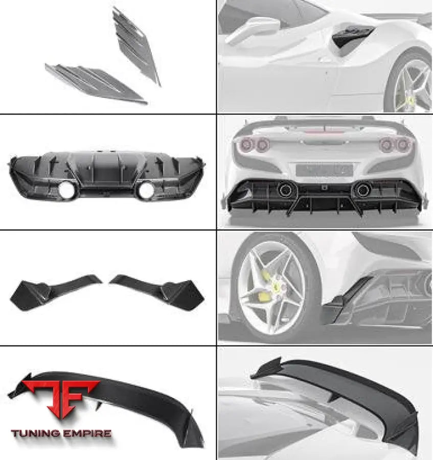 FERRARI F8 RAZOR CARBON FIBER PARTS