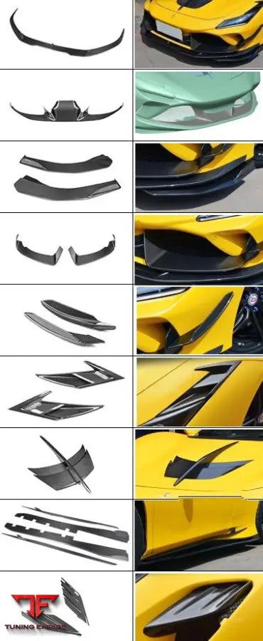 FERRARI F8 CARBON FIBER PARTS