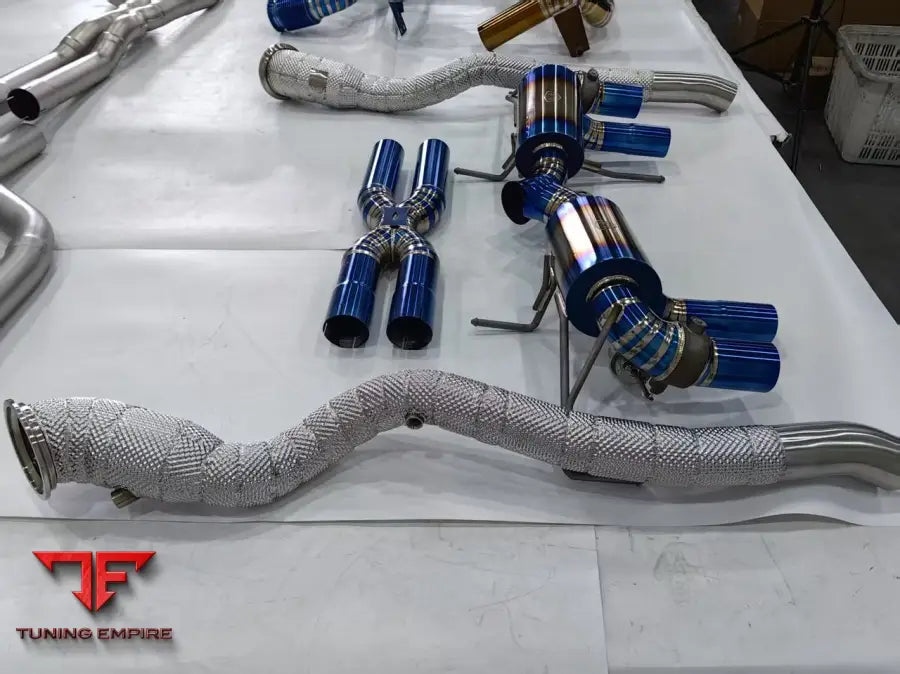 FERRARI F8 TITANIUM VALVETRONIC EXHAUST SYSTEM & CATLESS DOWNPIPES