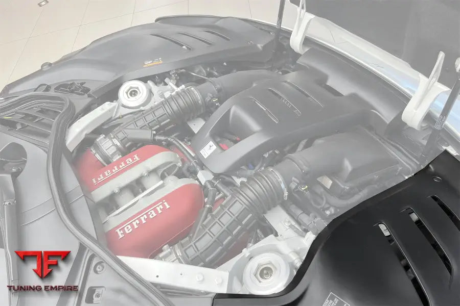 FERRARI PUROSANGUE FUV TYPE F175 OEM STYLE DRY CARBON FIBER INNER ENGINE COVER (2PCS) BSD