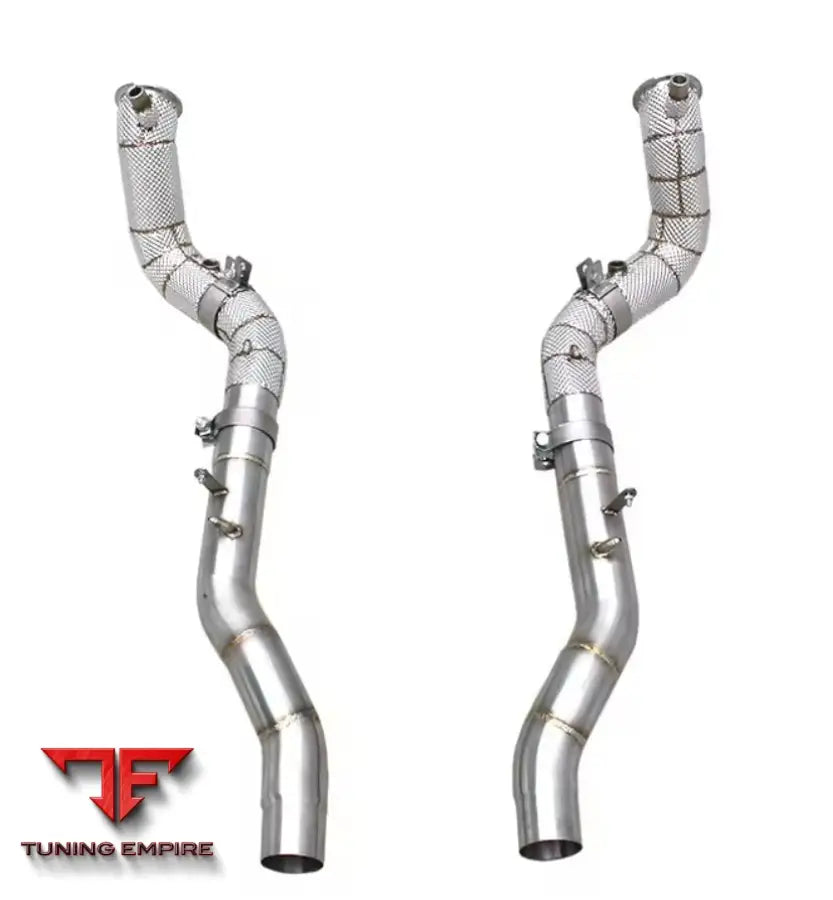 FERRARI ROMA DOWNPIPES WITH HEAT-WRAP