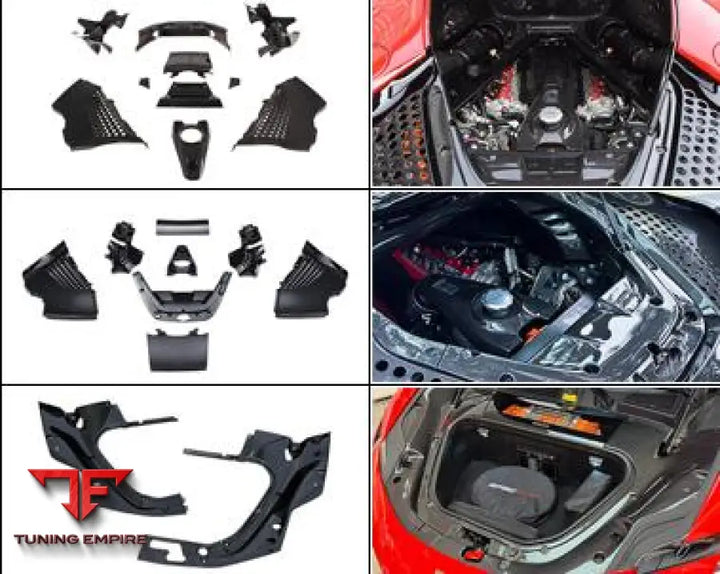FERRARI SF90 OEM STYLE CARBON FIBER PARTS