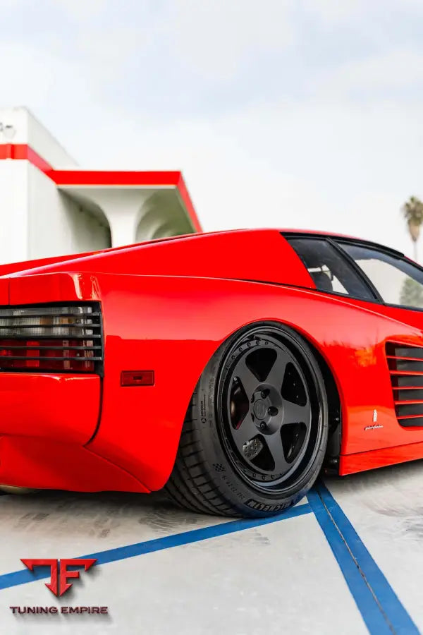 FERRARI TESTAROSSA FORGED WHEELS AND EXHAUST SYSTEM