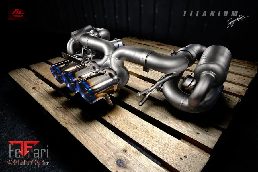 FI EXHAUST FERRARI 458 ITALIA / SPIDER F1 VERSION TITANIUM EXHAUST SYSTEM