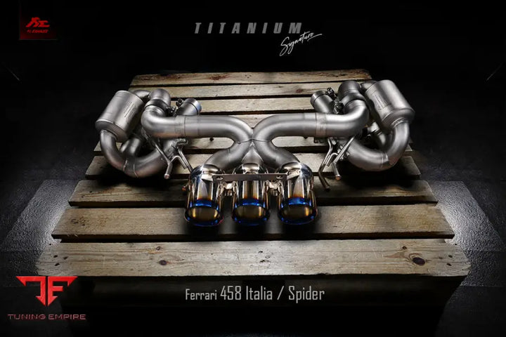 FI EXHAUST FERRARI 458 ITALIA / SPIDER F1 VERSION TITANIUM EXHAUST SYSTEM