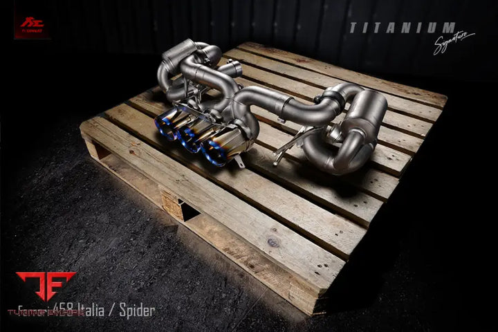 FI EXHAUST FERRARI 458 ITALIA / SPIDER F1 VERSION TITANIUM EXHAUST SYSTEM