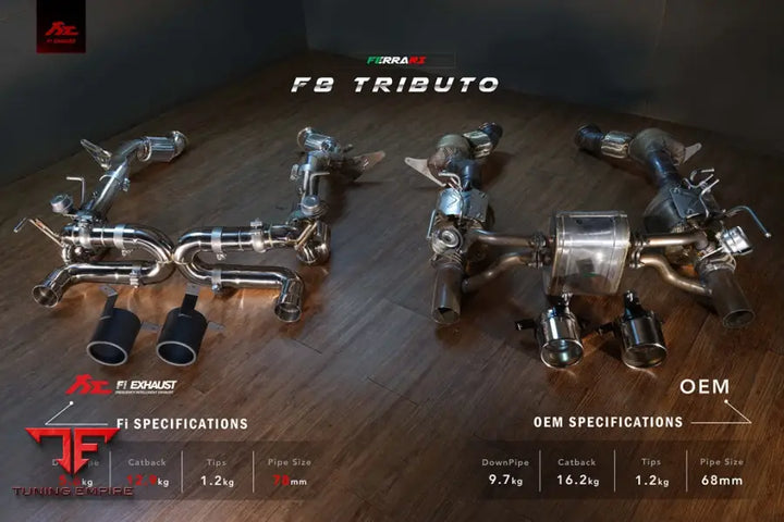 FI EXHAUST FERRARI F8 TRIBUTO OPF EXHAUST SYSTEM