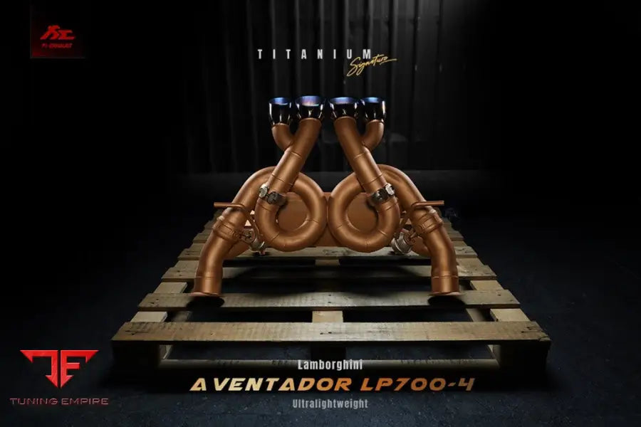 FI EXHAUST LAMBORGHINI AVENTADOR LP700-4 F1 HIGH PITCH VERSION TITANIUM EXHAUST SYSTEM