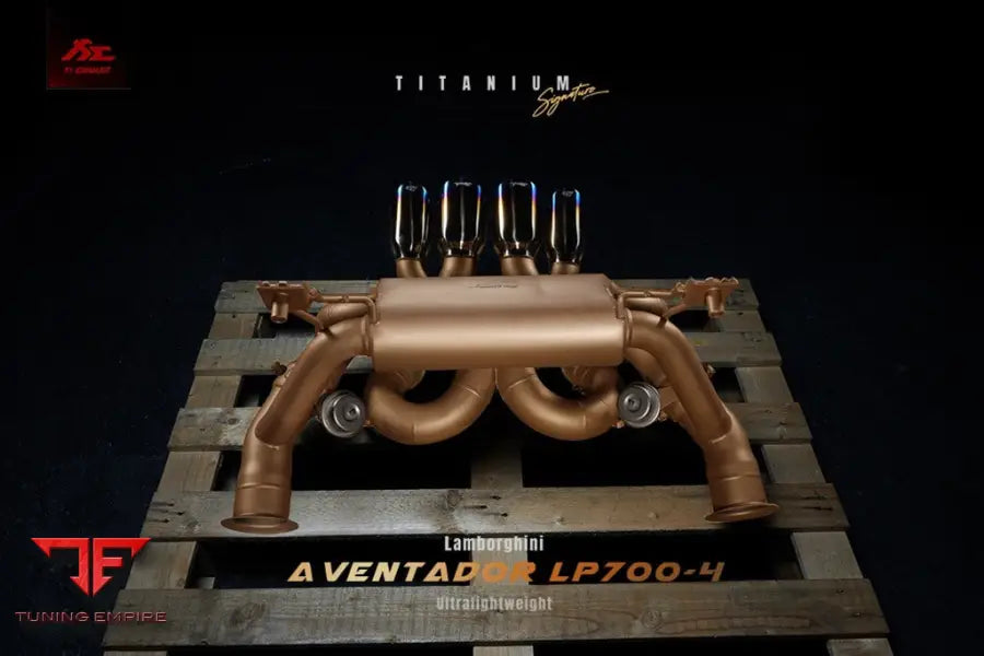 FI EXHAUST LAMBORGHINI AVENTADOR LP700-4 F1 HIGH PITCH VERSION TITANIUM EXHAUST SYSTEM