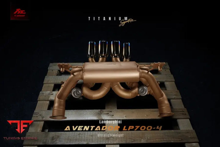 FI EXHAUST LAMBORGHINI AVENTADOR LP750-4 SV F1 HIGH PITCH VERSION TITAMIUM EXHAUST SYSTEM