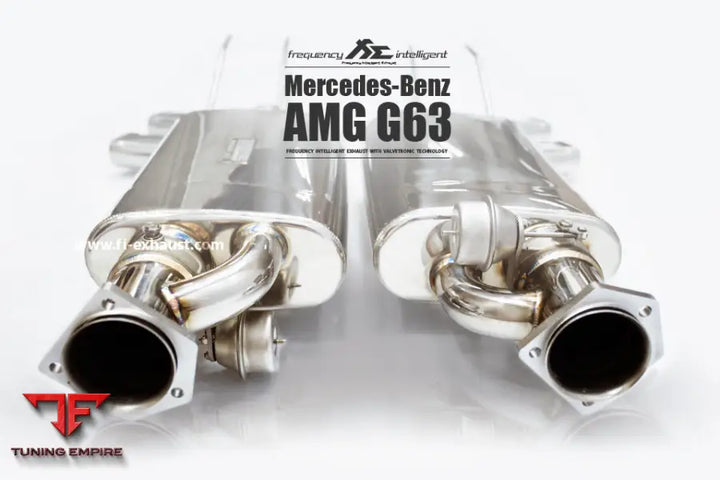 FI EXHAUST MERCEDES-BENZ AMG W463 AMG G63 EXHAUST QUAD TIPS EXHAUST SYSTEM