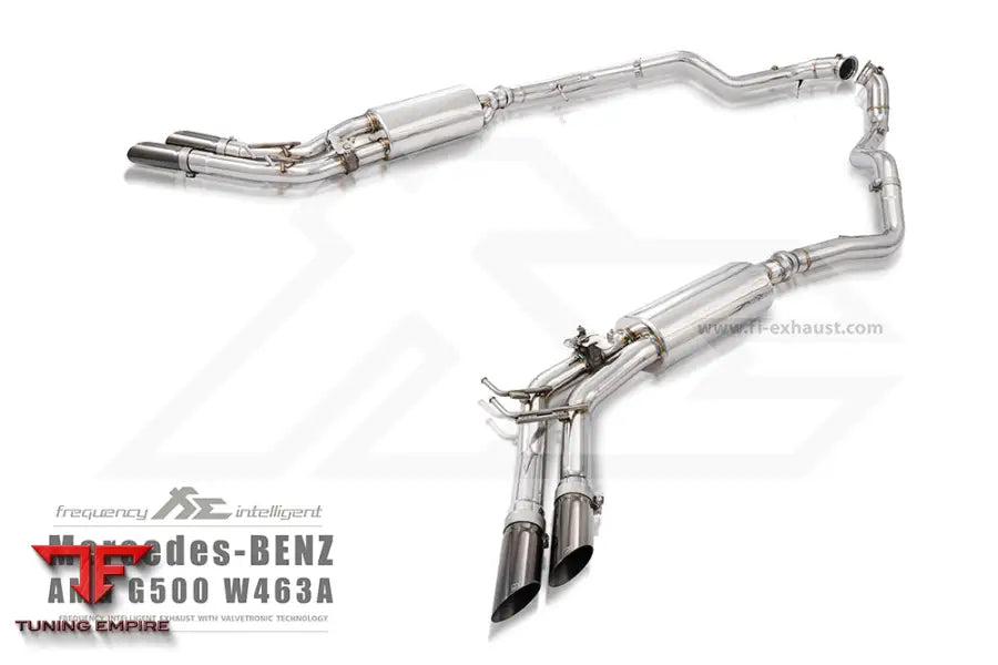 FI EXHAUST MERCEDES-BENZ W463A G500 EXHAUST QUAD TIPS EXHAUST SYSTEM
