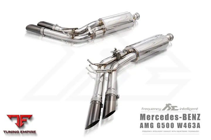 FI EXHAUST MERCEDES-BENZ W463A G500 EXHAUST QUAD TIPS EXHAUST SYSTEM