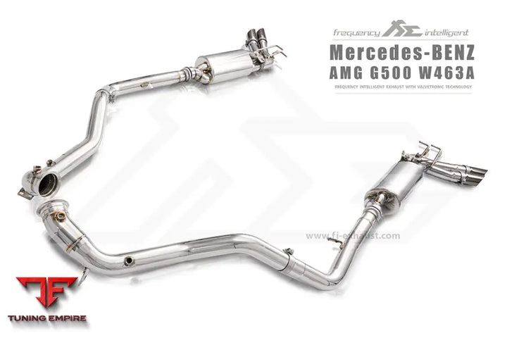 FI EXHAUST MERCEDES-BENZ W463A G500 EXHAUST QUAD TIPS EXHAUST SYSTEM