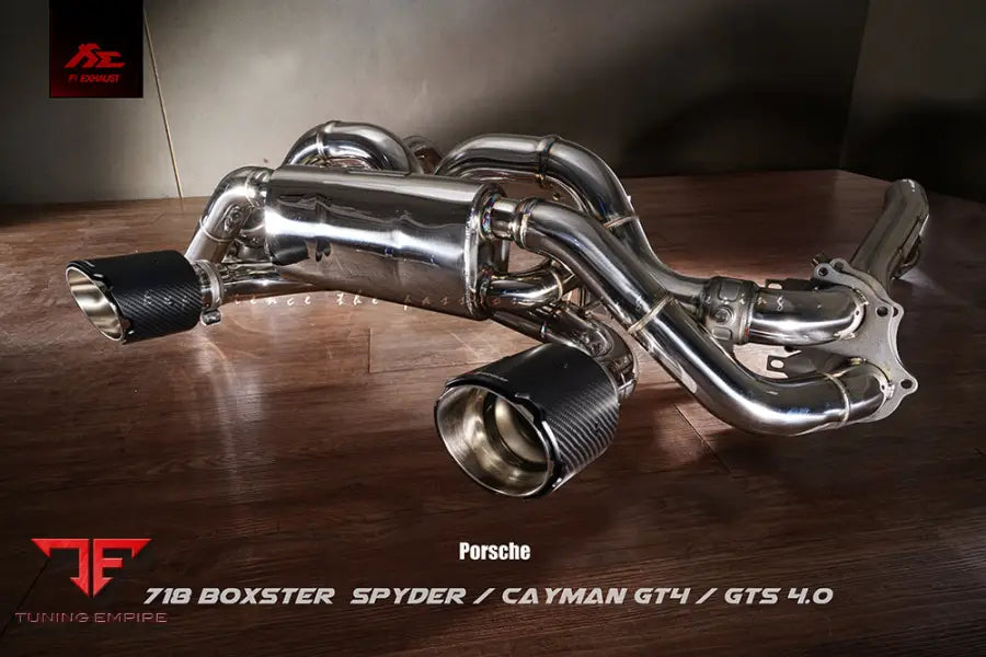FI EXHAUST PORSCHE 718 CAYMAN GT4 / SPYDER EXHAUST OPF / NON-OPF VALVETRONIC EXHAUST