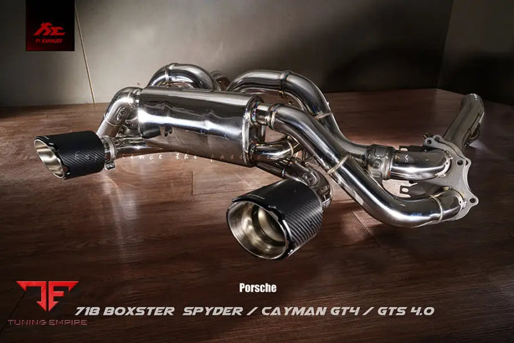 FI EXHAUST PORSCHE 718 CAYMAN GT4 / SPYDER EXHAUST OPF / NON-OPF VALVETRONIC EXHAUST