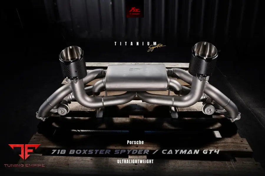 FI EXHAUST PORSCHE 718 CAYMAN GT4 / SPYDER TITANIUM EXHAUST OPF/NON-OPF EXHAUST SYSTEM