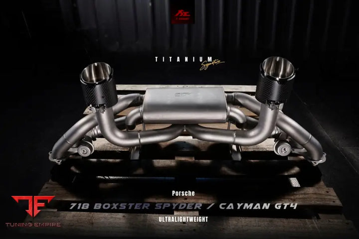 FI EXHAUST PORSCHE 718 CAYMAN GT4 / SPYDER TITANIUM EXHAUST OPF/NON-OPF EXHAUST SYSTEM
