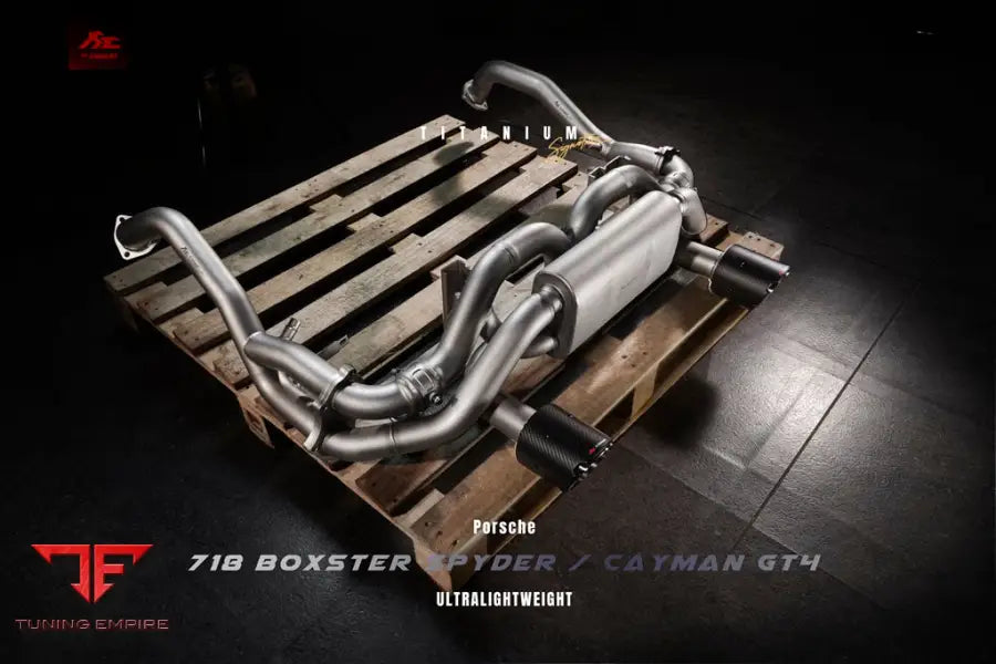 FI EXHAUST PORSCHE 718 CAYMAN GT4 / SPYDER TITANIUM EXHAUST OPF/NON-OPF EXHAUST SYSTEM
