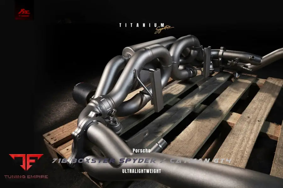 FI EXHAUST PORSCHE 718 CAYMAN GT4 / SPYDER TITANIUM EXHAUST OPF/NON-OPF EXHAUST SYSTEM