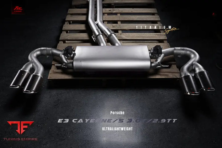 FI EXHAUST PORSCHE 9Y0 CAYENNE S / COUPE S 2.9TT TITANIUM EXHAUST OPF / NON-OPF EXHAUST SYSTEM