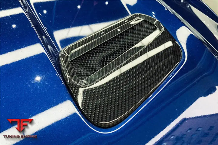 FORD MUSTANG OEM STYLE CARBON FIBER HOOD VENTS BSD