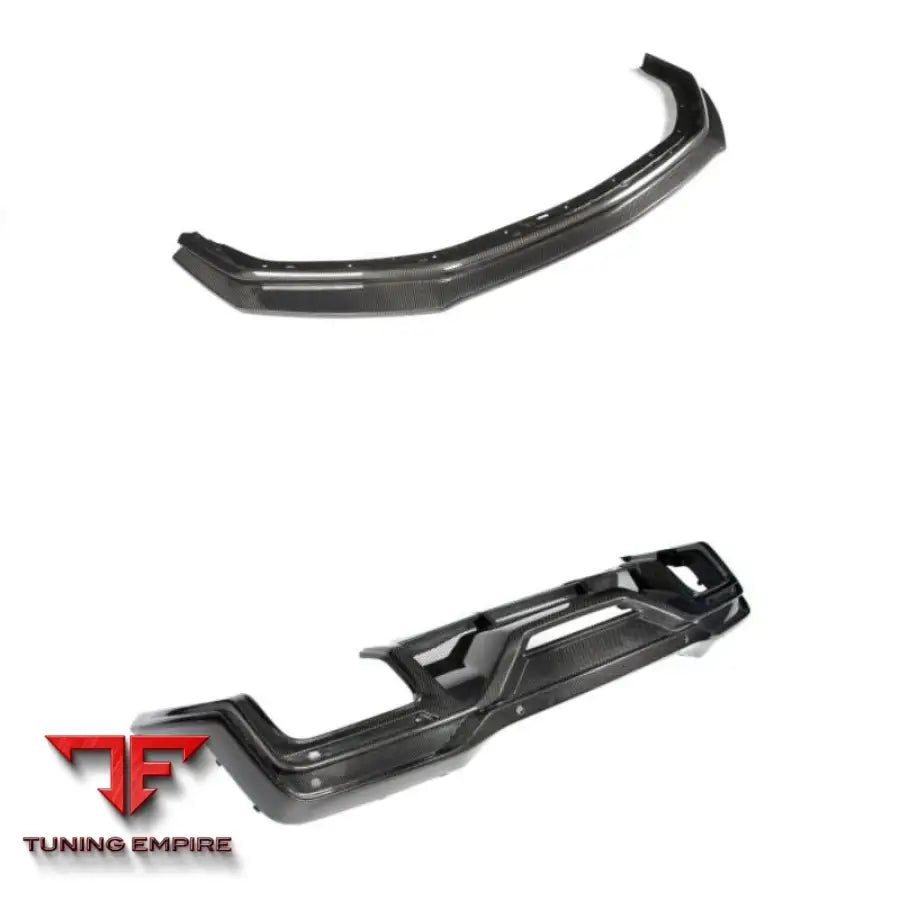 MUTANG CARBON FIBER FRONT & REAR BUMPER SPLITTER KIT FOR FORD MUSTANG (2015–2023)
