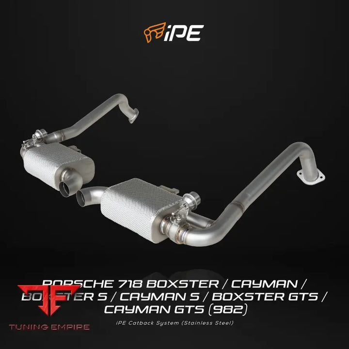 IPE PORSCHE 718 BOXSTER / CAYMAN / BOXSTER S / CAYMAN S / BOXSTER GTS / CAYMAN GTS (982) EXHAUST SYSTEM