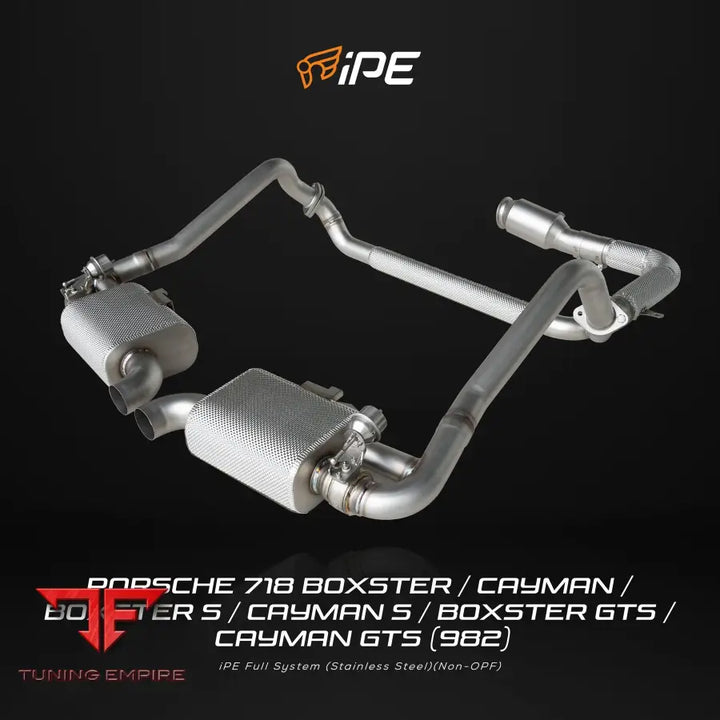 IPE PORSCHE 718 BOXSTER / CAYMAN / BOXSTER S / CAYMAN S / BOXSTER GTS / CAYMAN GTS (982) EXHAUST SYSTEM