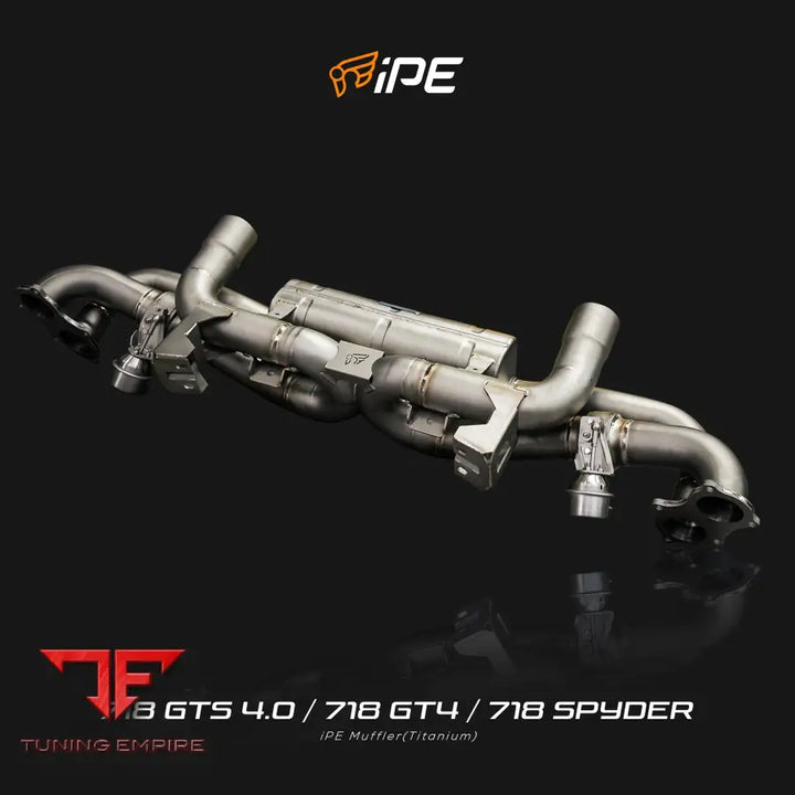 IPE PORSCHE 718 GTS 4.0 / 718 CAYMAN GT4 / 718 SPYDER (TITANIUM) EXHAUST SYSTEM