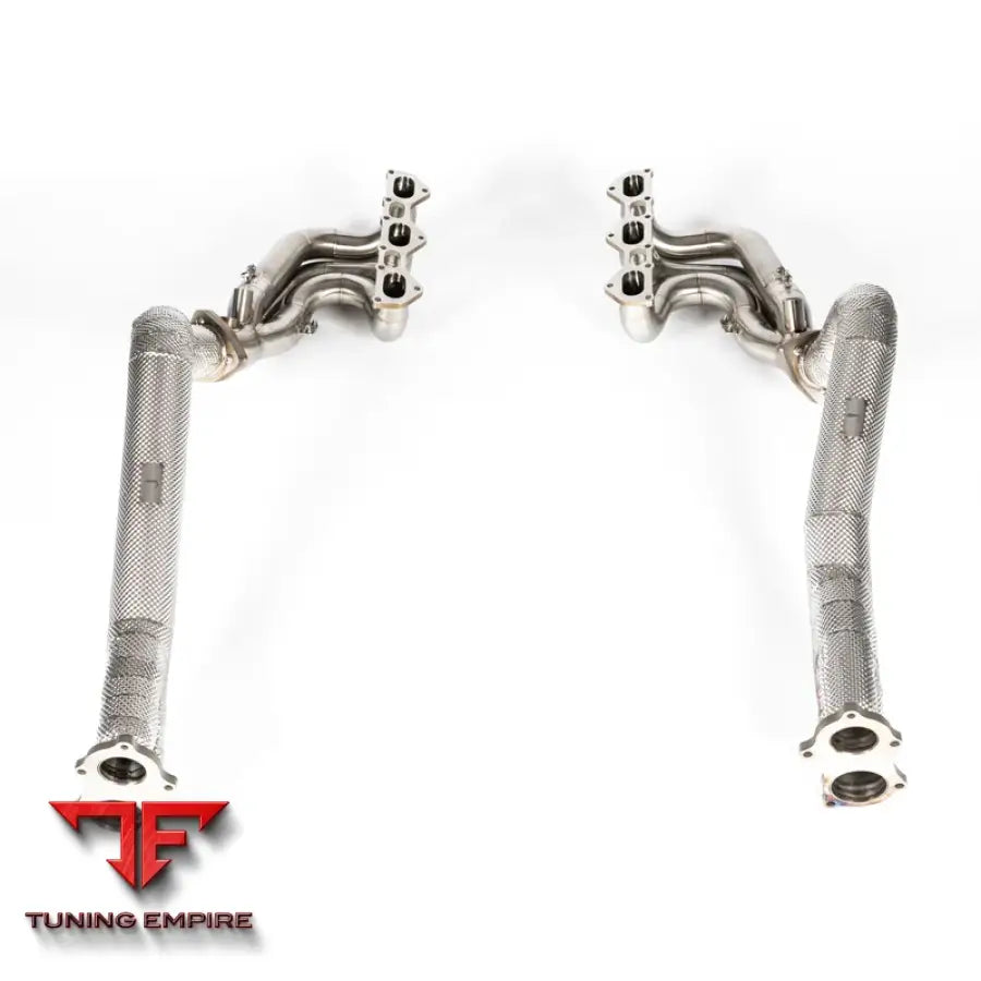 JCR PORSCHE INCONEL RACE MANIFOLD & TITANIUM LINK PIPES (NON SILENCED) EXHAUST SYSTEM