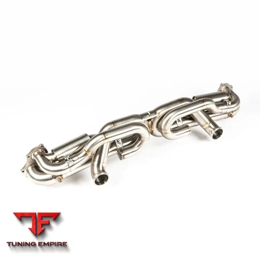 JCR PORSCHE TITANIUM VALVED RACE PIPE (SILENCED) EXHAUST SYSTEM