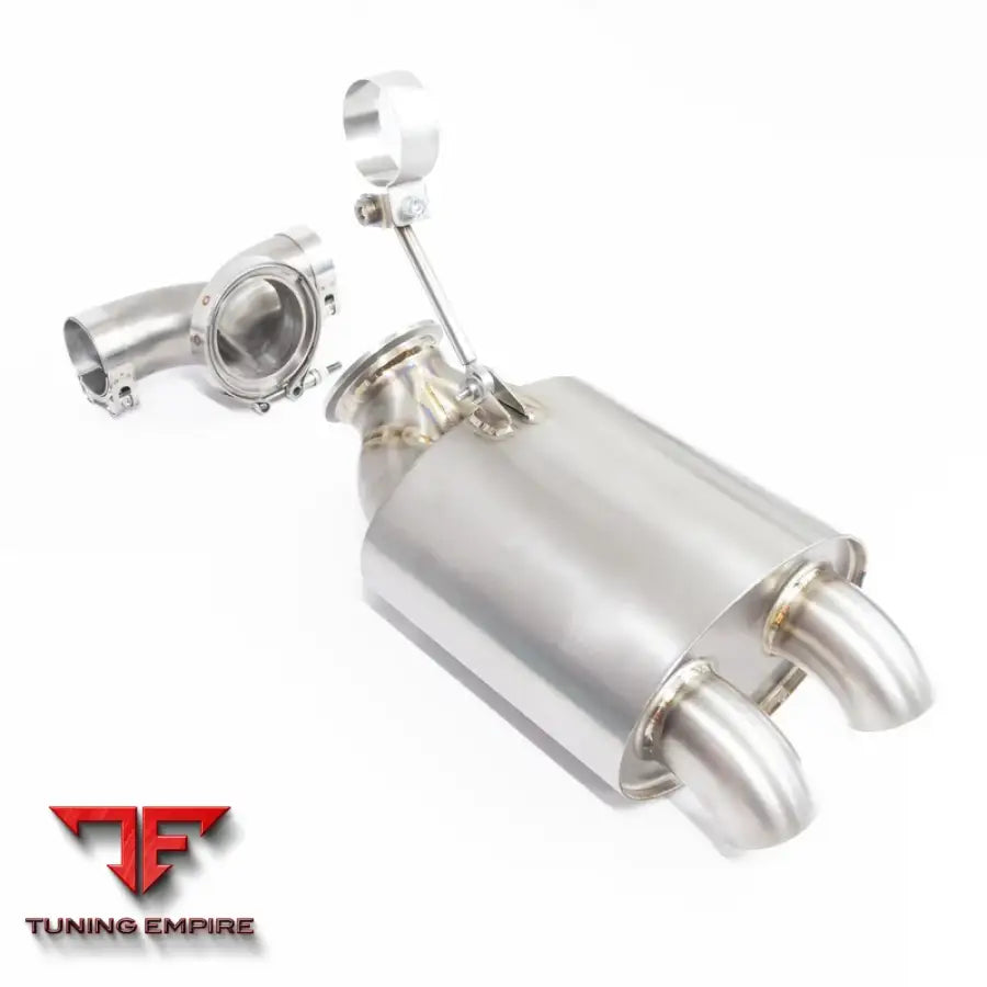 JCR PORSCHE TITANIUM TIPS (SILENCED) EXHAUST SYSTEM