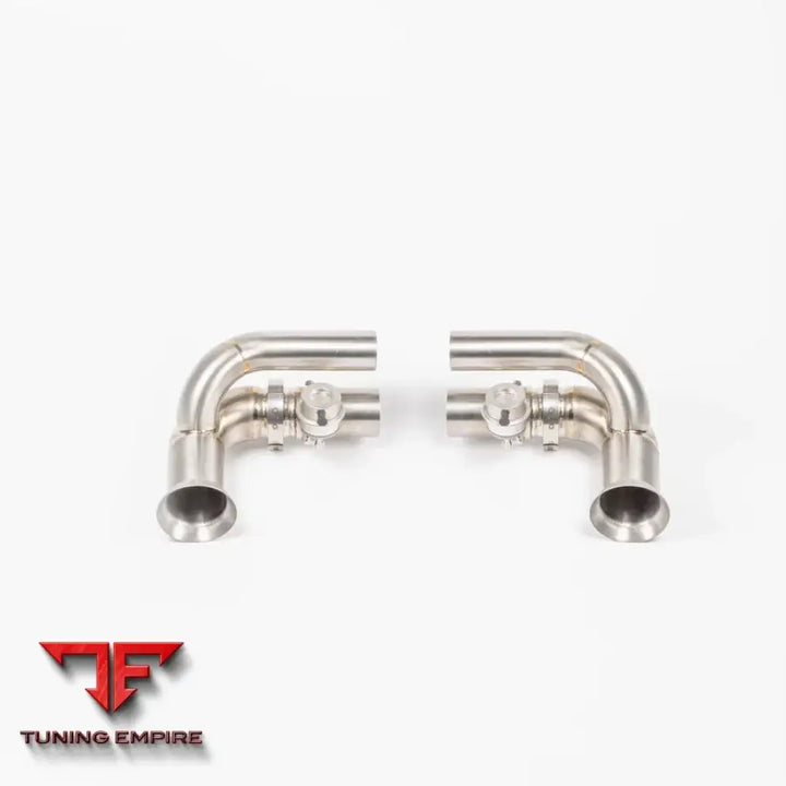 JCR PORSCHE 991.1 GT3 TITANIUM SIDE SILENCER BYPASS (VALVED) EXHAUST SYSTEM